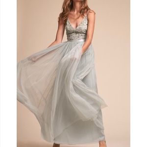 BHLDN Avery Dress, Size 6, in Fog